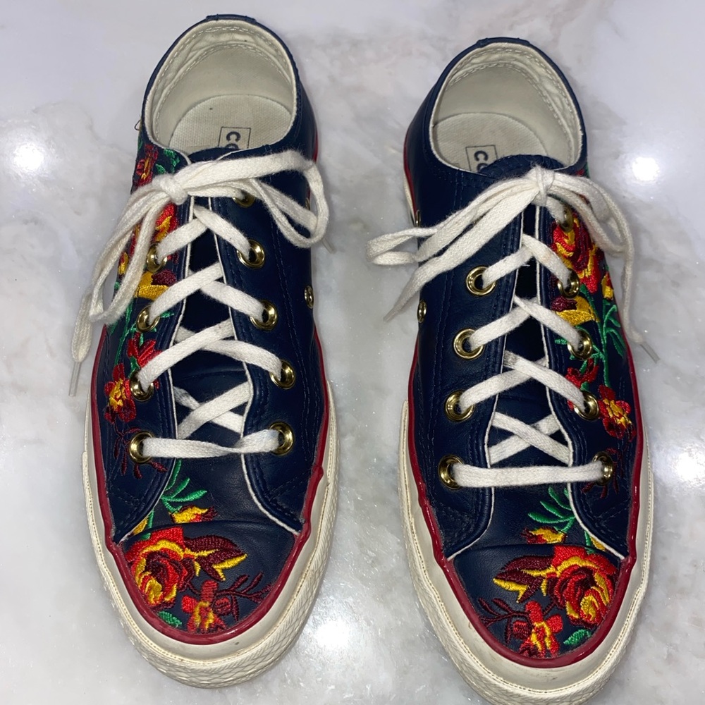 Leather Converse Chuck 70 Low Parkway Floral  Ltd. Ed.  Sz: W -6 Kids 4.5